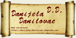 Danijela Danilovac vizit kartica